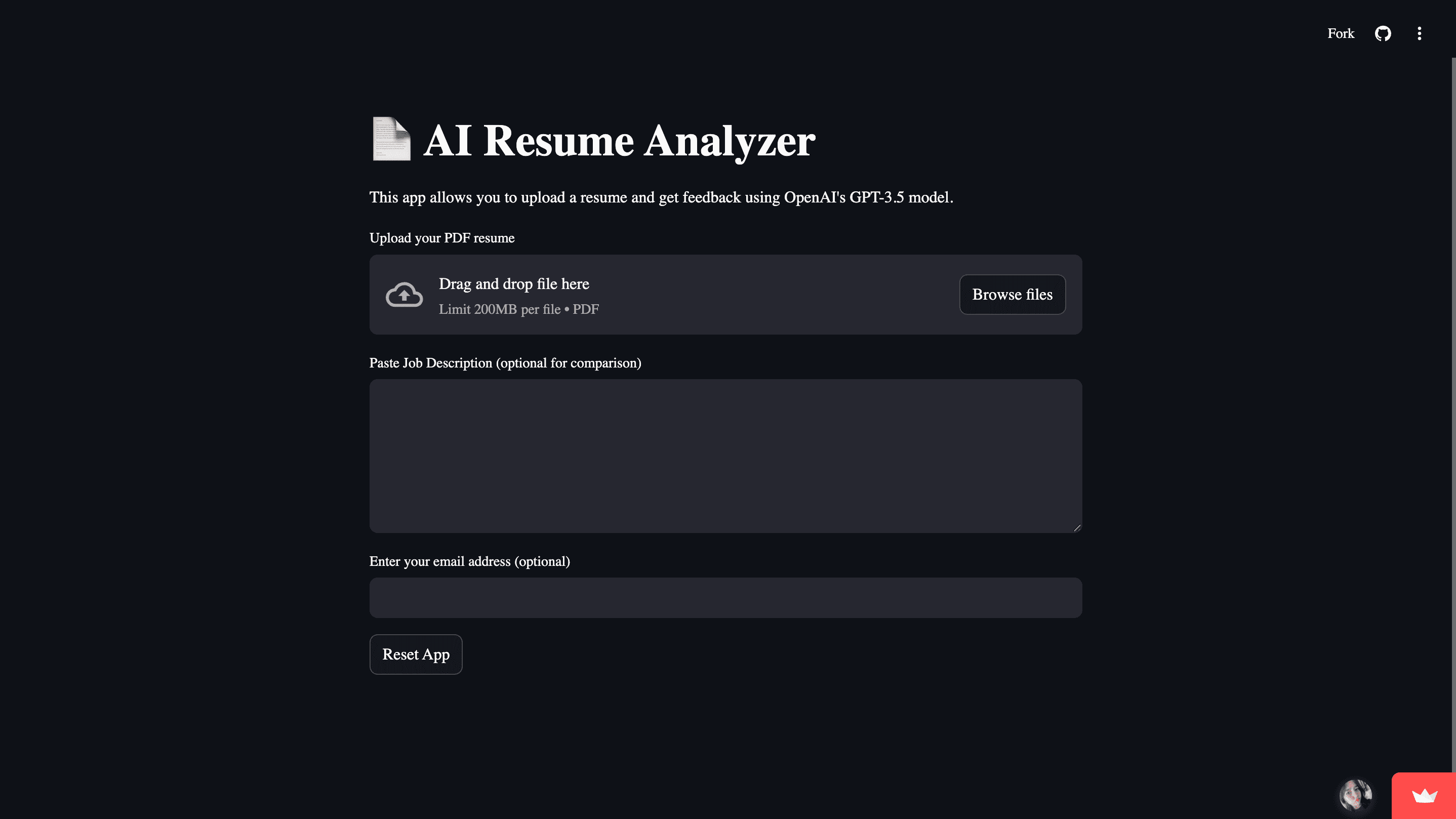 AI Resume Analyzer screenshot